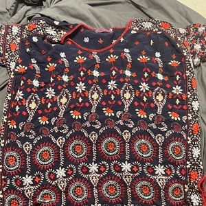 Johnny Was embroidered blouse